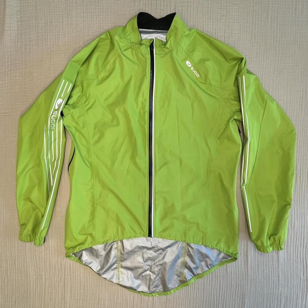 SUGOi RPM lime green cycling jacket